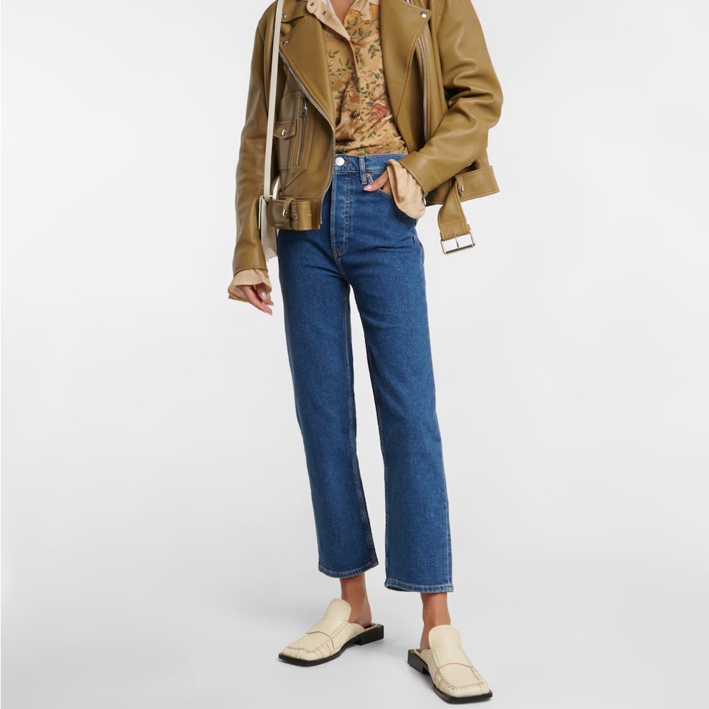 70s Ultra High Rise Stove Pipe Jeans Re/Done